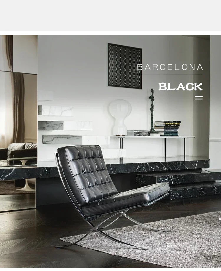 Nordic Single Barcelona Designer Star Same Leisure Simple High-end Luxury Leisure Chair Recliner Chair Modern Single Sofa Chair
