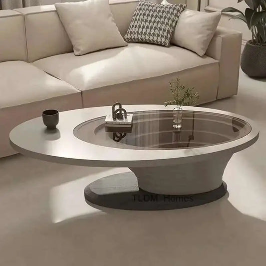 Tables basses ovales Glam salon de luxe Tables basses minimalistes modernes Design nordique Muebles Para El Hogar meubles de maison