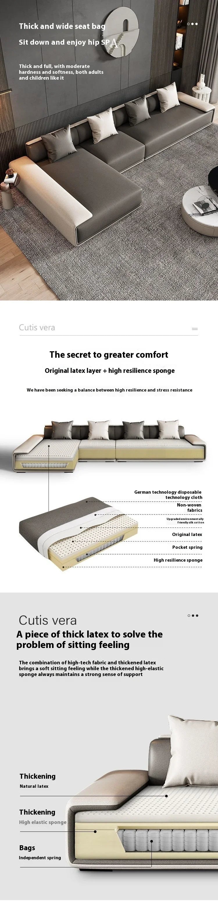Lounge Water Proof Sofa Reclinable Nordic Luxury Modular Living Room Sofas Couch Sectional Lazy Divano Letto Modern Furniture