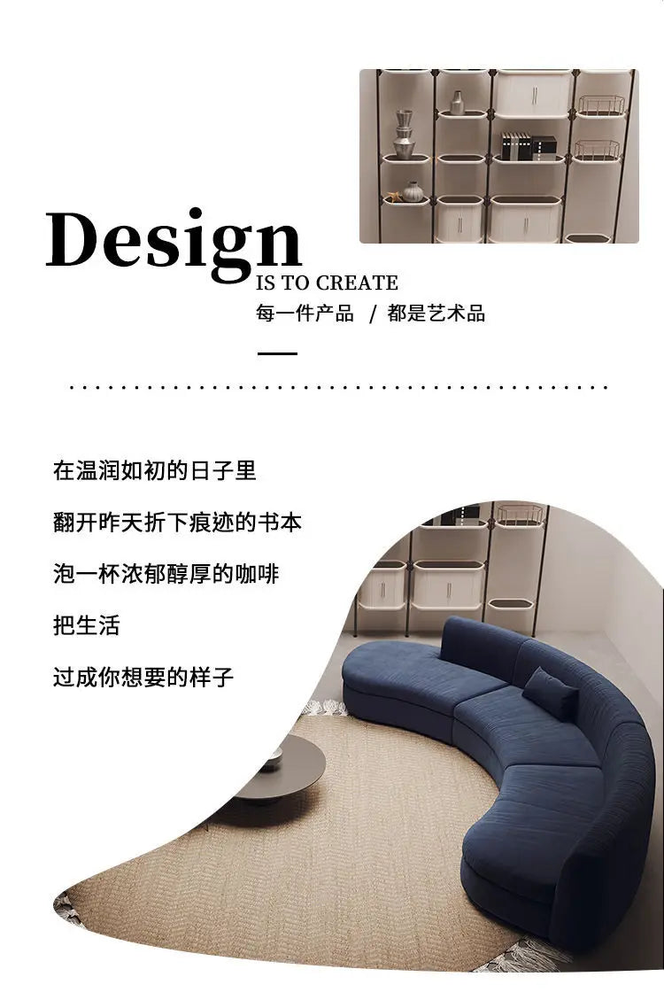 Semicircular Curved Sofa Special-shaped Burgundy Beauty Salon Clothing Store Hotel Lobby Office Lounge Area Reception