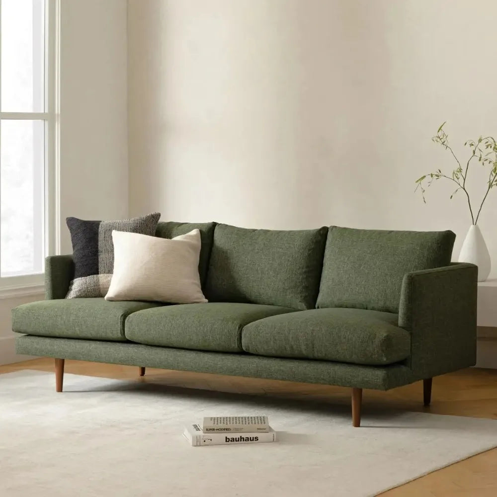 Minimalist Multi-Seat Leather Sectional Sofa Combination Modern Simple Living Room Sofas First Layer Cowhide L Shade Sofa Set