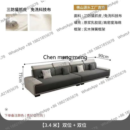 a55 Luxury Sectional Sofas Chaise Longue Bed Italian Modern Sofa Living Room Armchair Muebles Para El Hogar Home Furniture