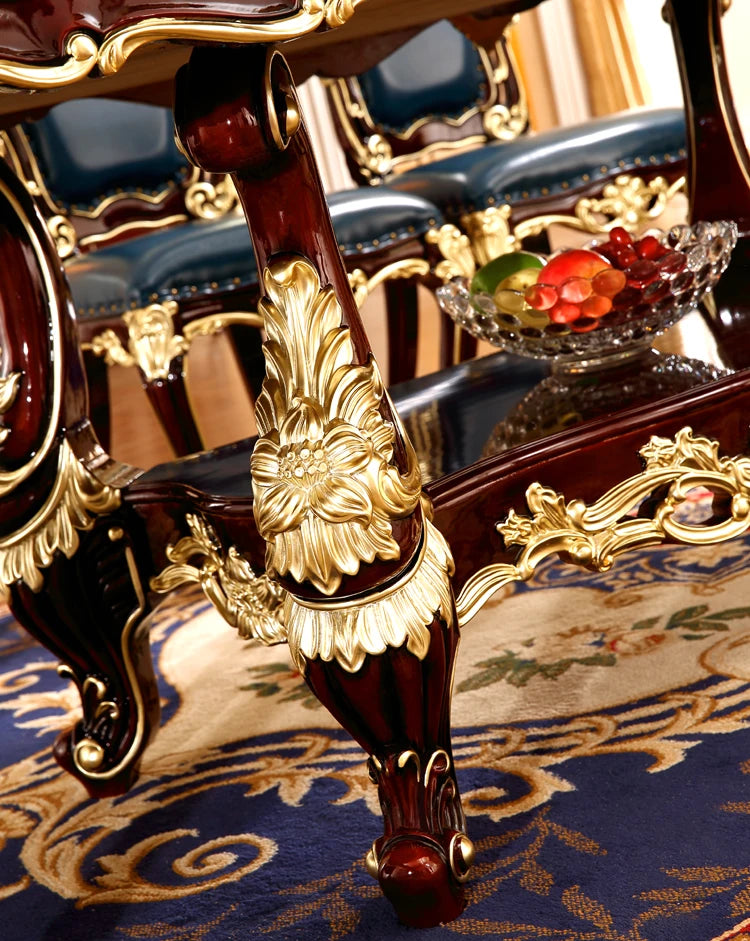 Flowers Decoration Dining Tables Square Design Gold Nordic Kitchen Dining Tables Modern Luxury Tavoli Da Pranzo Home Furniture