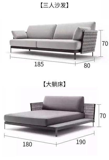 Advanced Luxury Outdoor Sofas Simplicity Creative New Style Garden Sofas Villa Party Accent Furniture Arredo Giardino Lshysf
