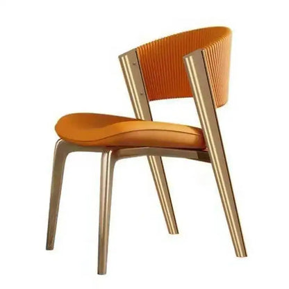 Ergonomic Furniture Modern Vip Restaurant Luxury Designer Dining Italian Chair Chairs Nail Gold Comedor Kitchen Legs Leather