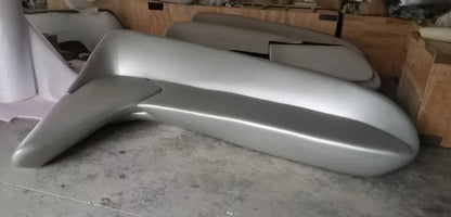 Moderne minimaliste italien concepteur Zaha lune canapé lumière luxe Arc coin FRP loisirs canapé meubles de salon