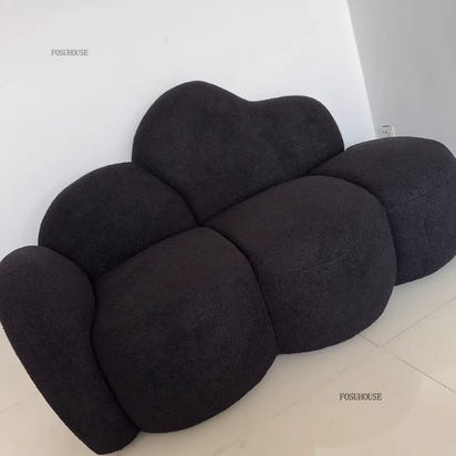 Simple Small Apartment Living Room Sofas Nordic Home Balcony Single Back Sofa Chair Beauty Salon Lounge Reception Double Sofas