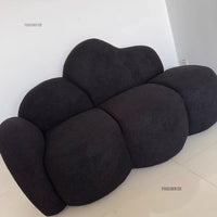 Simple Small Apartment Living Room Sofas Nordic Home Balcony Single Back Sofa Chair Beauty Salon Lounge Reception Double Sofas