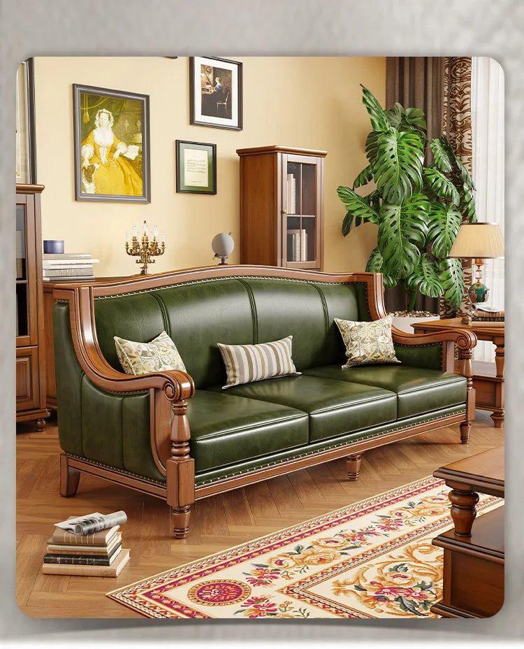 Customizable 123 combination first layer cowhide living room villa sofa