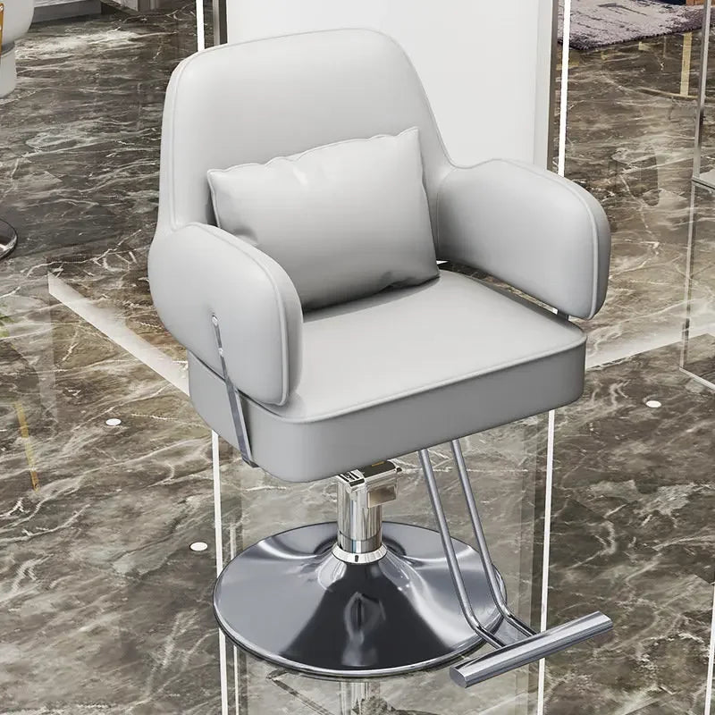 Luxury Barber Chairs Hair Salon Special Liftable Barber Chair Simple Salon Furniture Hairdressing Salon Chairs