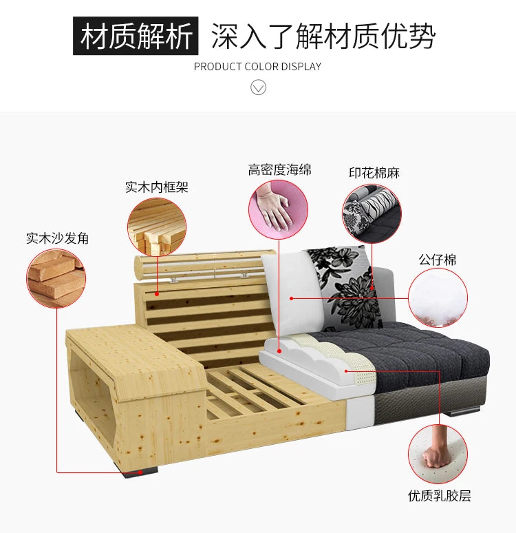 MANBAS Fabric Big Sofa Set Living Room Furniture Cloth Sofa Modernos Para Sala Sectional Sofa U Shape Corner Couch Grandes Salon