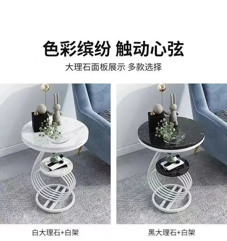 Nordic Round Coffee Tables Books Big Luxury Gold Nordic Hall Side Coffee Table Bedside Dressing Mesitas De Noche Home Furniture