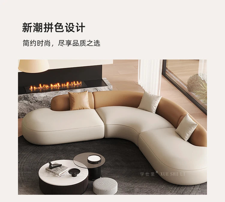 Hotel Curved Sofa Designer Leisure High Quality Hallway Aesthetics Modern Balcony Sofas Leisure Gaming Muebles Home Furniture