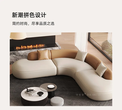 Hotel Curved Sofa Designer Leisure High Quality Hallway Aesthetics Modern Balcony Sofas Leisure Gaming Muebles Home Furniture