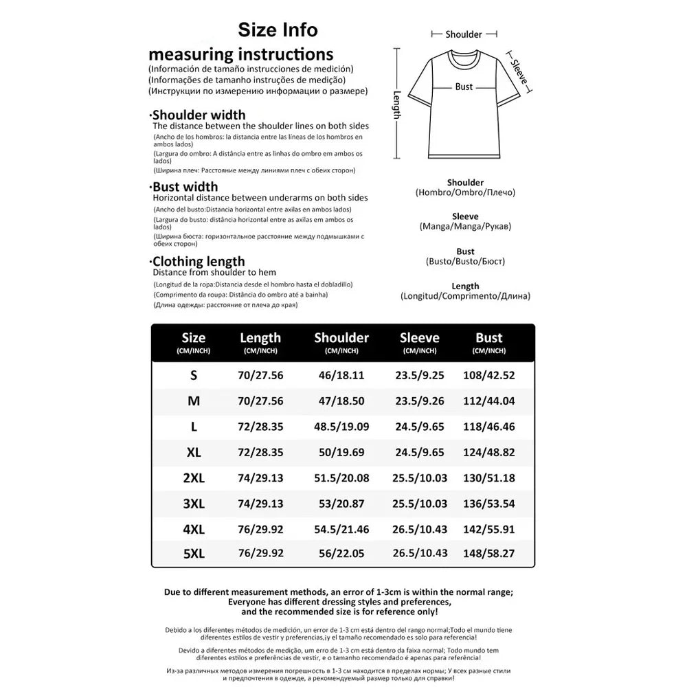 Summer Men's T-shirt Top Casual Loose Fit Oversized T-shirt PARI Letter Pattern Printed Round Neck Short Sleeved Homme Vêtement