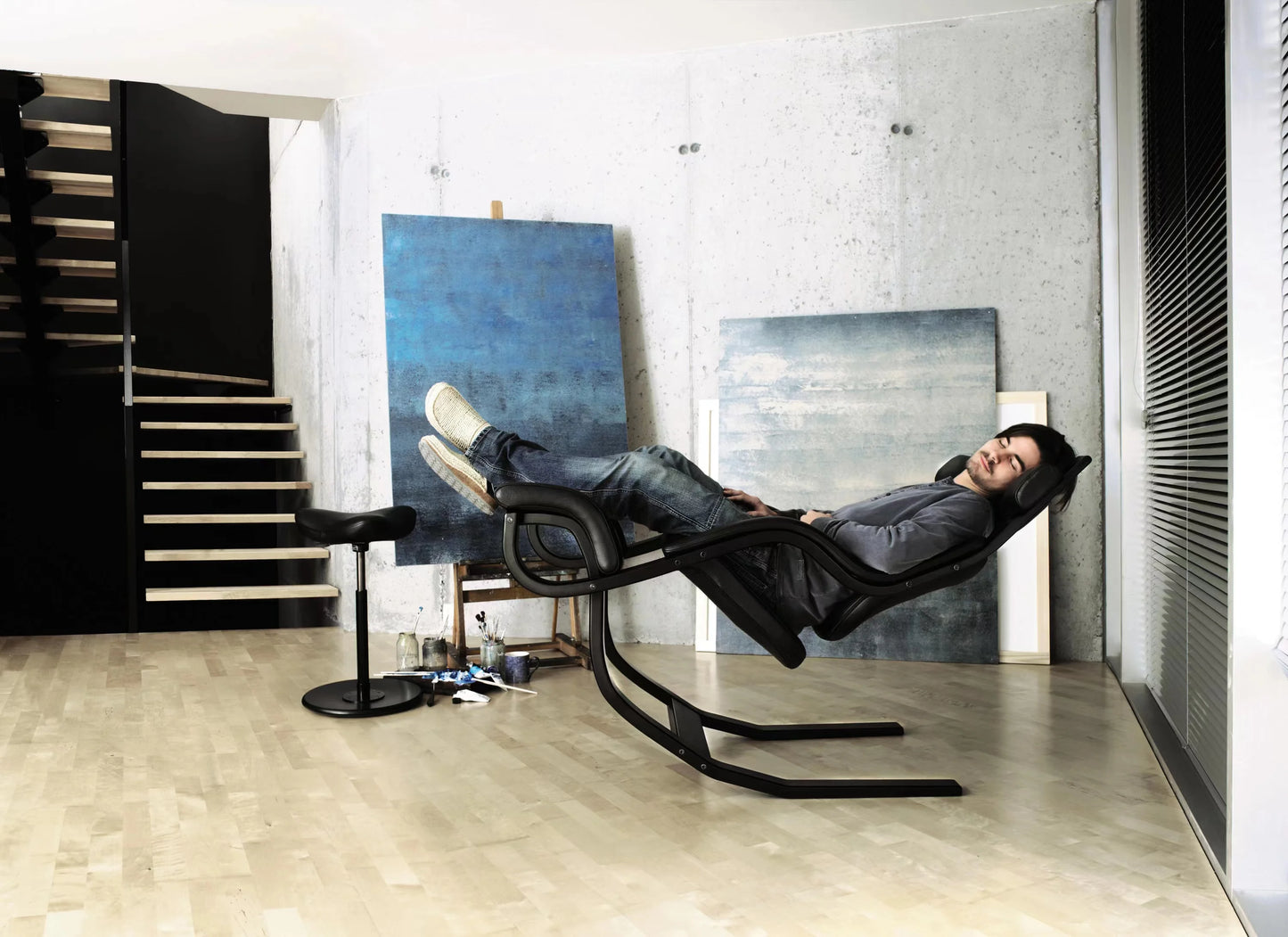 Gravity Balans Zero Gravity Suspension Chair Sitting Correction Ergonomic Waist Office Chair