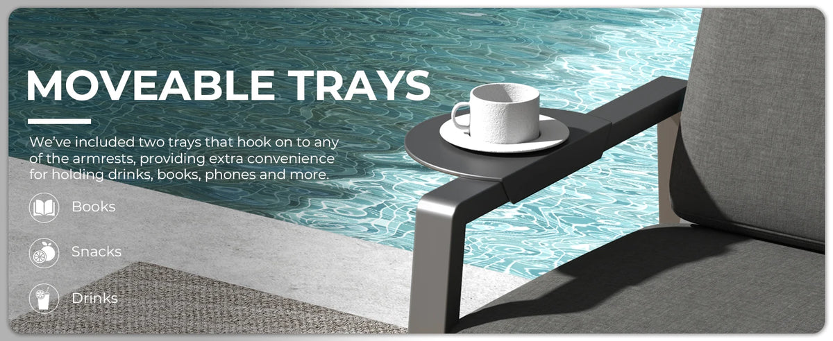 Ready to Ship Hot Sale Metal Outdoor Sofa Set Weather Resistance Patio Conversation Set Waterproof Garden Sofa Set Modern