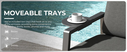 Ready to Ship Hot Sale Metal Outdoor Sofa Set Weather Resistance Patio Conversation Set Waterproof Garden Sofa Set Modern