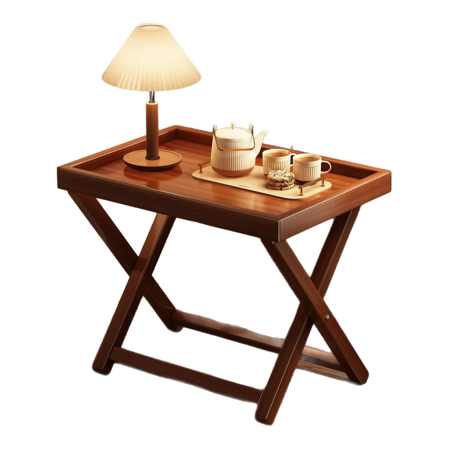 INS Folding Small Table Outdoor Picnic Portable Coffee Table Non-Solid Wood Home Living Room Mini Side Table