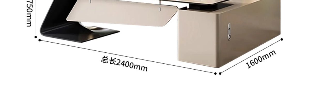 luxury L-shaped Boss Office Desk Modern Organizer Inventory Computer Desk Minimalist European Escritorio Oficina Furniture home