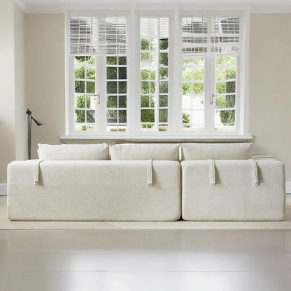 108" Modular Sectional Sofa Couches for Living Room,Modern Chenille L-Shaped Sofa with Chaise,Deep Seat Comfy Cloud Couch