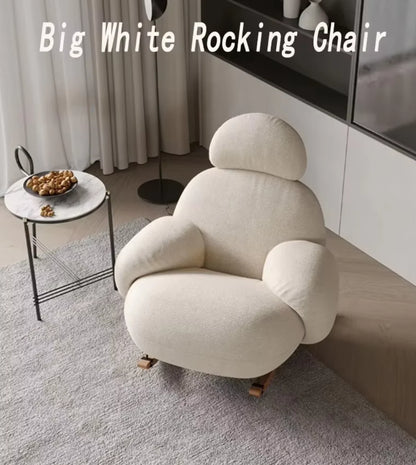 Nordic Modern Luxury Living Room Chairs Sofa Rocking Lounge Single Lazy Reclining Adult Bedroom Relax Magical Furniture