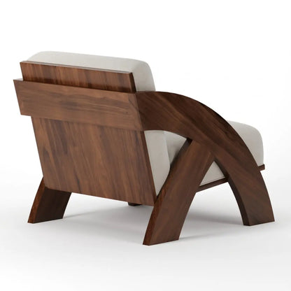 Nordic Luxury Design Solid Walnut Wood Reception Chair Simple Home Hospitality Club Furniture Living Room Hotel Net Red Leisure