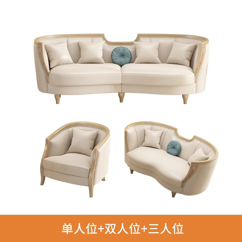 Designer American Luxury Sofa Sectional 2 Seater Modern Loveseat Sofa 3 Piece Divano Soggiorno Living Room Sectional Furniture