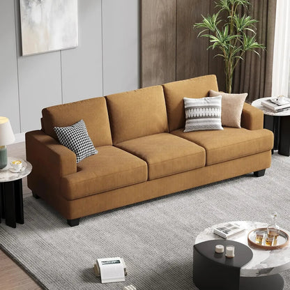 [Limited Stock, Buy Now!]89 Inch Sofa with Extra Deep Seats Oversize, Corduroy Fabric 3 Seater Sofa for Living Room, Modern Couc