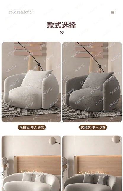 Italian Banana Sofa Minimalist Shaped Sofa Living Room Simple Modern Arc Cashew Sofa-high qualit