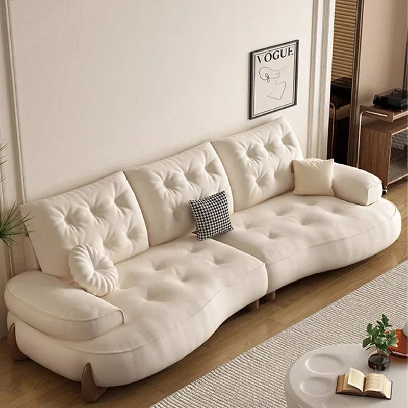 Postmodern Living Room Sofas Fabric Nordic Designer Modern Lounge Couch Lazy Replica Sleeper Princess Divano Salon Furniture