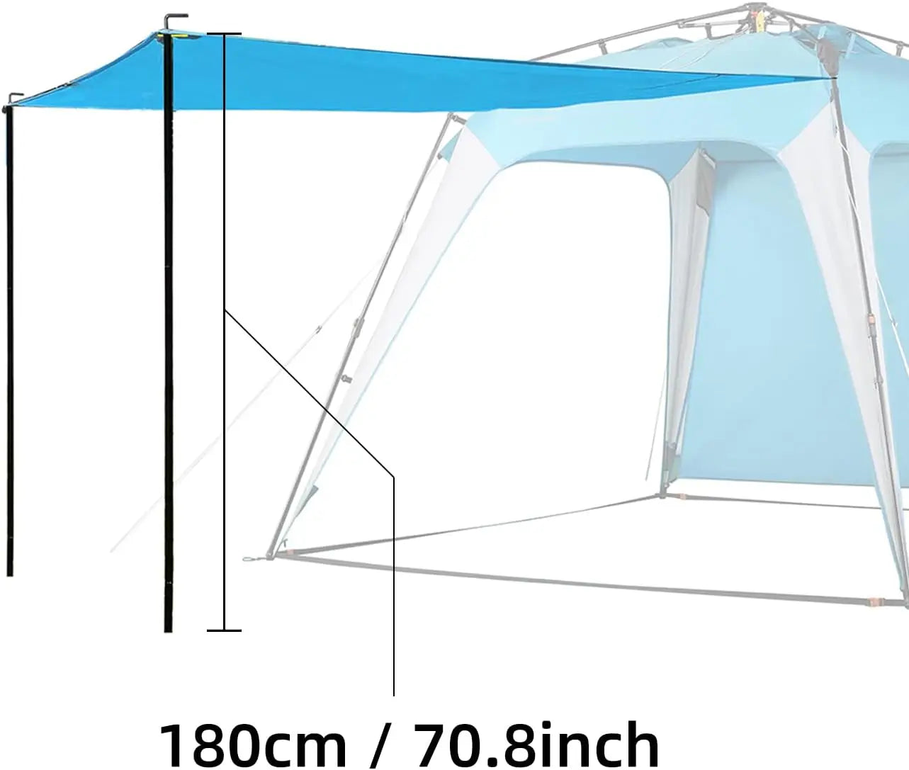 Pop Up Canopy Sun Shelters Shade Tent Pop Up 8.2' X 8.2' - Instant Portable Sports Cabana Umbrella