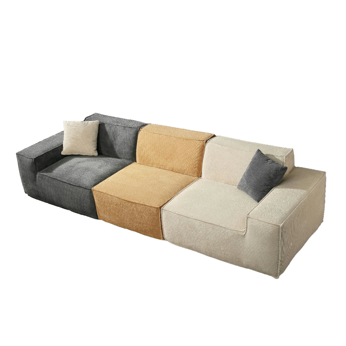 Italian Luxury Multifunctional Modular Sofa Set Black Modern Vacuum Compressed Sponge Convertible Living Room Furniture