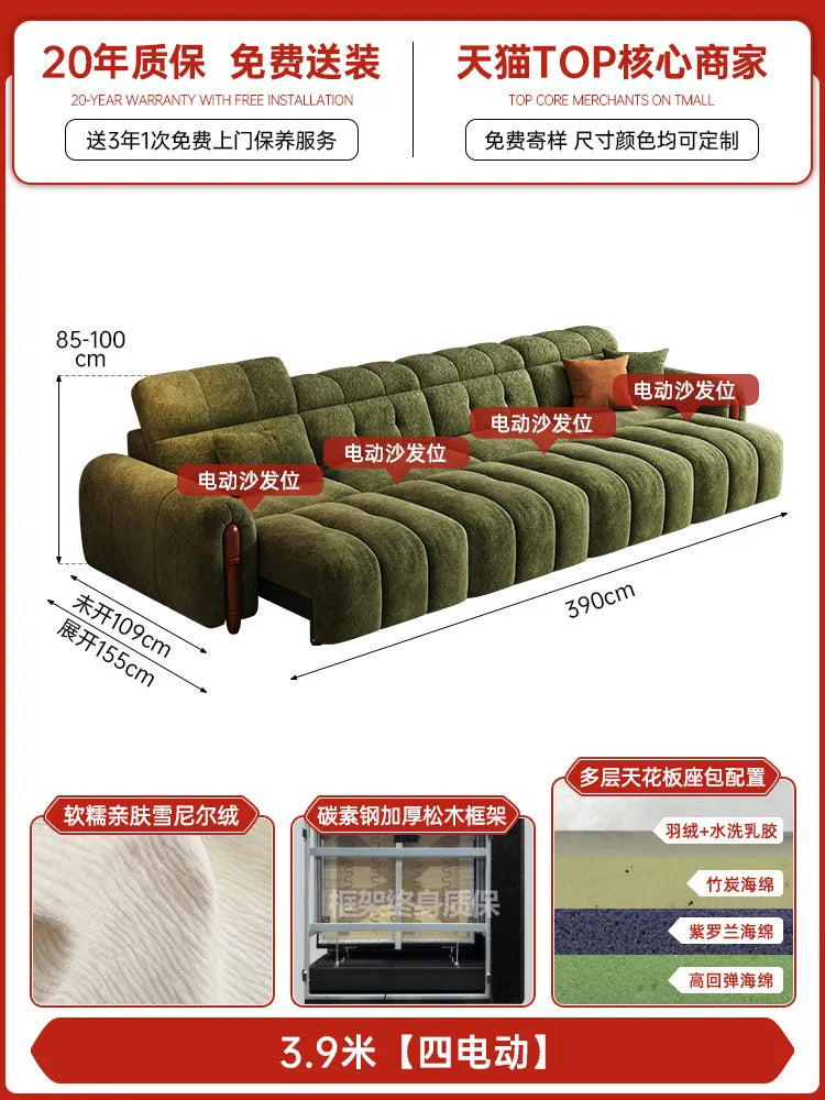 Extendeble Adults Electric Sofa Green Bed Loveseat Armchair Electric Sofas Floor Living Room Muebles Para El Hogar Furnitures