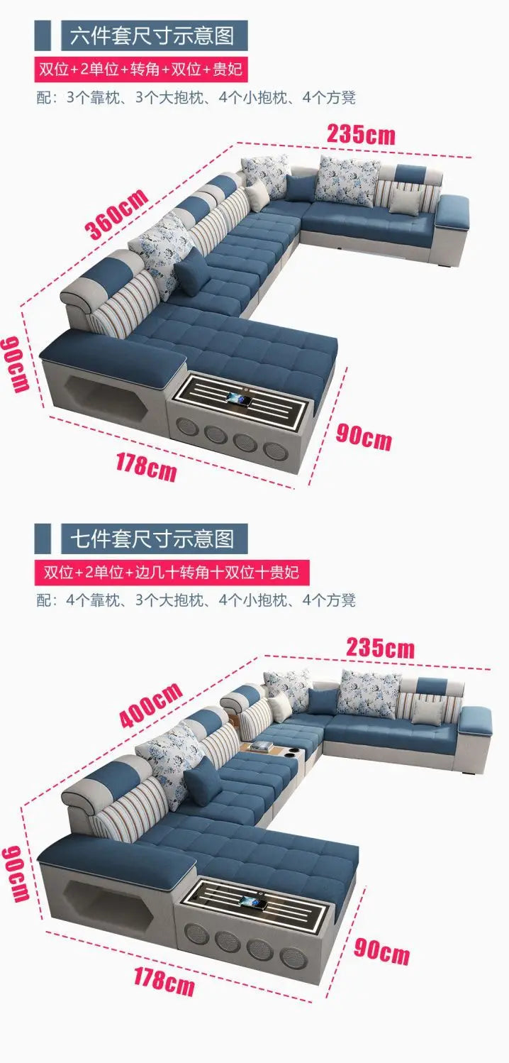 Armrest Electric Sofa Designer Storage Modern Corner Sofa Floor Comfortable Romantic Divani Da Soggiorno House Accessories