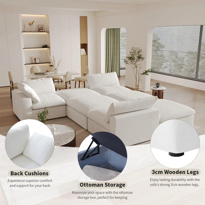 Living Room Apartment Hotel Furniture Sofa Modular Combination Sofa Set