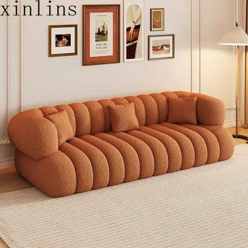 Modern Nordic Living Room Sofas Salon Floor Lounge Italian Relaxing Lazy Sofa Designer Woonkamer Banken Interior Decoration