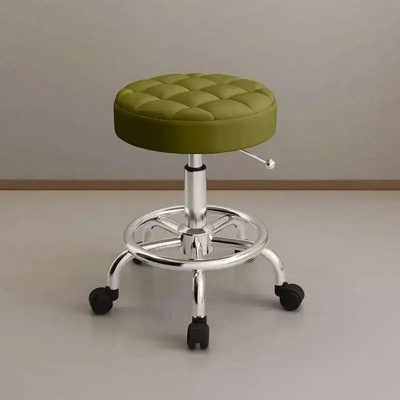 Aesthetic Hairdressing Chair Backrest Simple Rolling Rotating Barber Chair Portable Mocho Cadeira Barber Equipment MQ50BC
