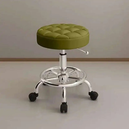 Aesthetic Hairdressing Chair Backrest Simple Rolling Rotating Barber Chair Portable Mocho Cadeira Barber Equipment MQ50BC