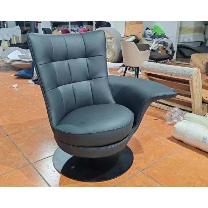 FRP Creative Armrest Rotating Leisure Chair Villa Hotel Reception Chair