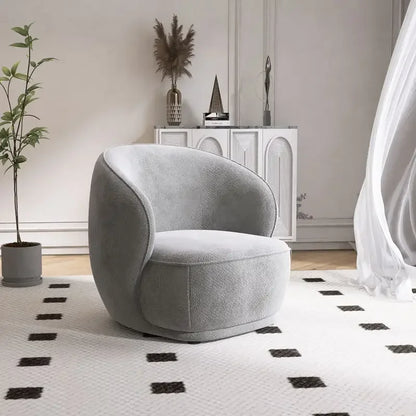 Light Luxury Cream Style Single Sofa Small Size Beauty Salon Table and Chair Hotel Homestay Exhibition Hall Reception Sofa