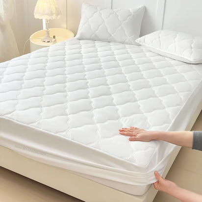 Fitted Bed Sheet Protector Breathable Waterproof Bedspreads Cover Anti-mite Anti-bacterial