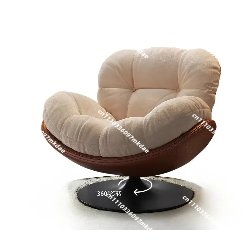 Lazy sofa rotating eggshell chair, rocking reclining chair, balcony home sleeping and leisure single sofa nest chair