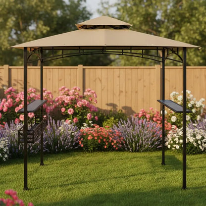 Custom Fit Replacement Canopy Top Cover for 8' x 5' Grill Gazebo – Durable and Weather-Resistant