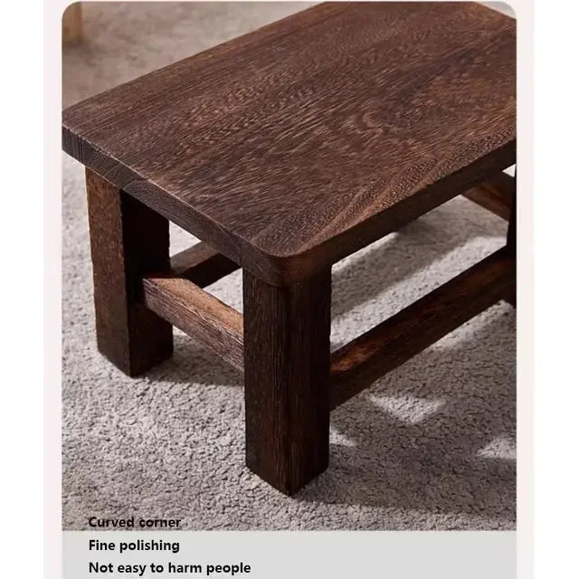 Adult Solid Wood Stool for Daily Use Shoe Changing Step Stool for Kitchen Bathroom Living Room Wooden Household Furniture