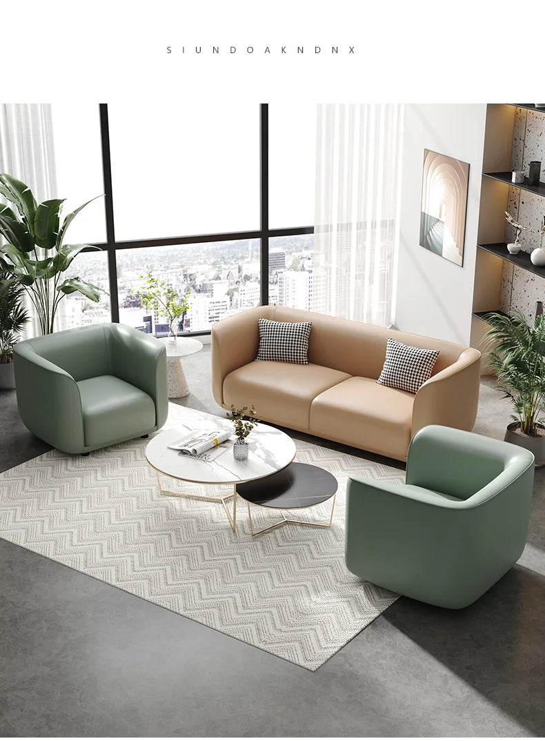 YXY Office Sofa Reception Business Negotiation casual Rest Area casual and fashionable Coffee Table Combination Set