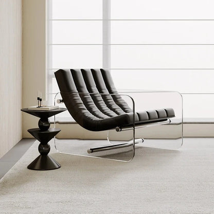 Living room home hotel homestay Italian leather jacket minimalist designer acrylic single sofa leisure sofa chair