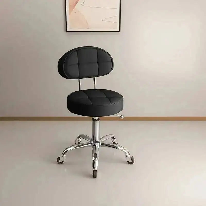 Big work stool hair cutting chair rotating lifting round stool pulley hair salon special beauty stool