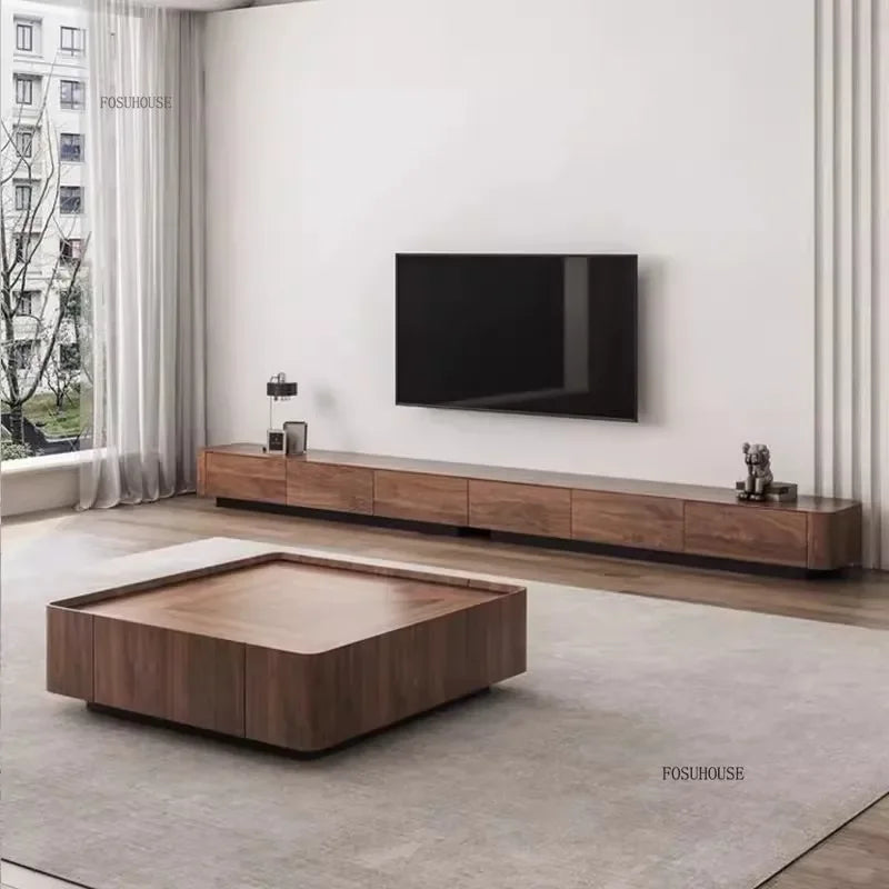 Nordic Solid Wood Coffee Tables Modern Coffee Tables for Living Room Furniture Design Sofa Side Tea Tables Organizer Drawers