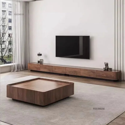 Nordic Solid Wood Coffee Tables Modern Coffee Tables for Living Room Furniture Design Sofa Side Tea Tables Organizer Drawers